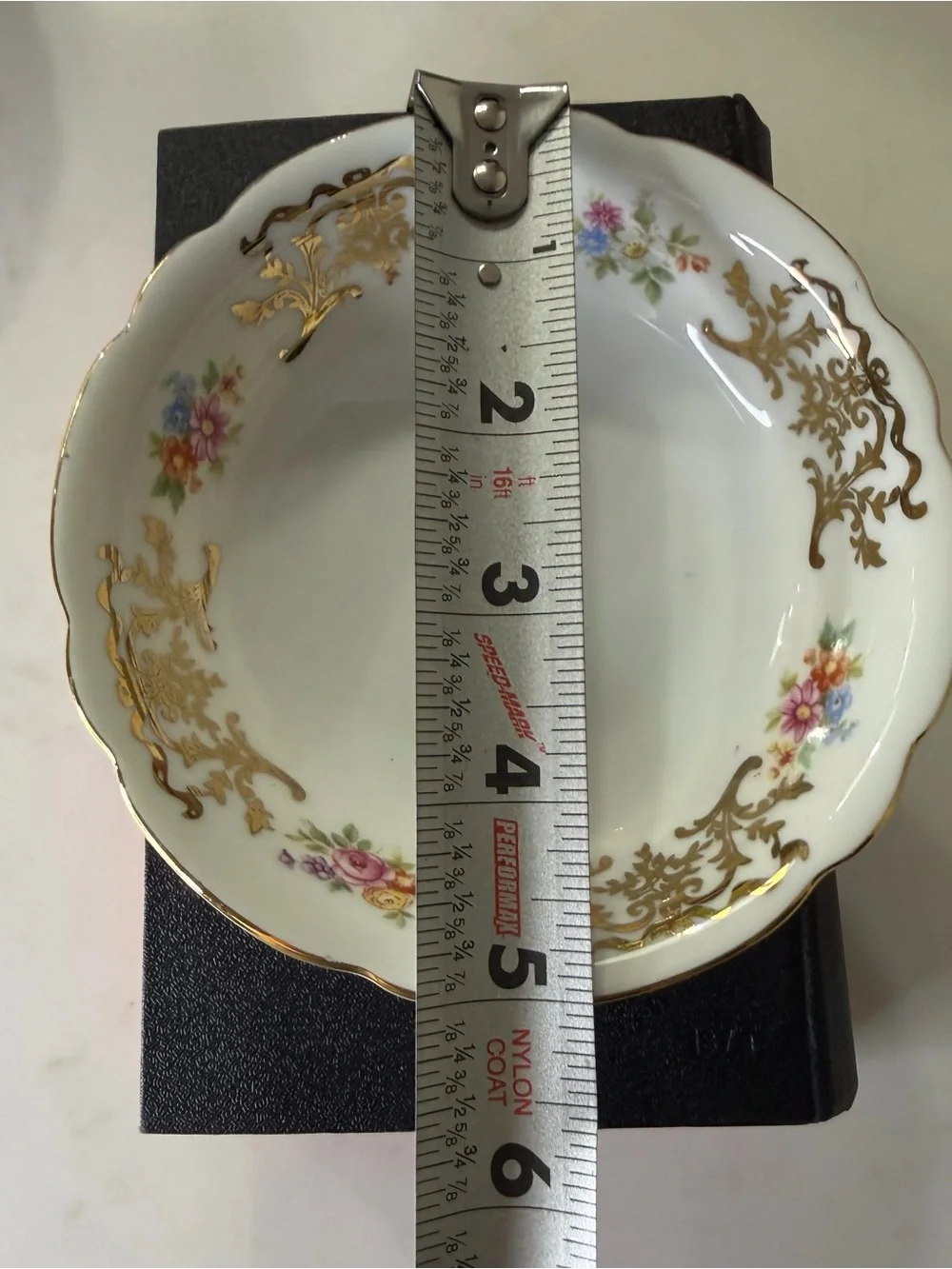 Vintage Nora Seltmann Weiden bavaria elegant White Porcelain Bowl with Golden